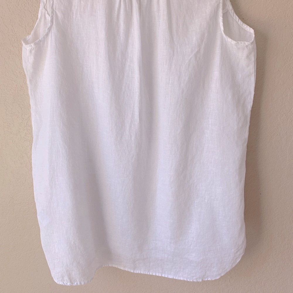 Sigred Olsen 100% Linen Coastal Beach Tunic Blouse Size L - Picture 7 of 8